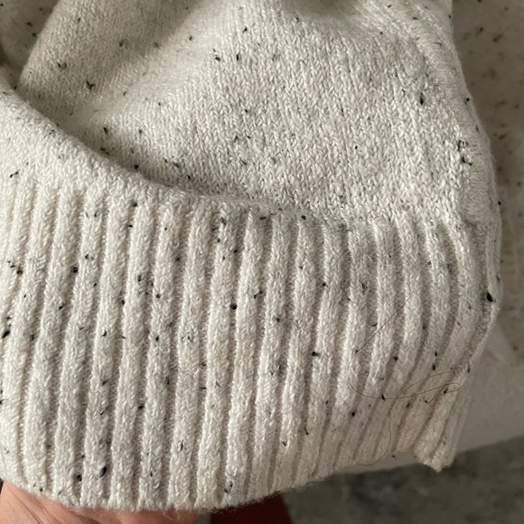 LOFT Speckled Turtleneck Poncho Sweater - Picture 9 of 13